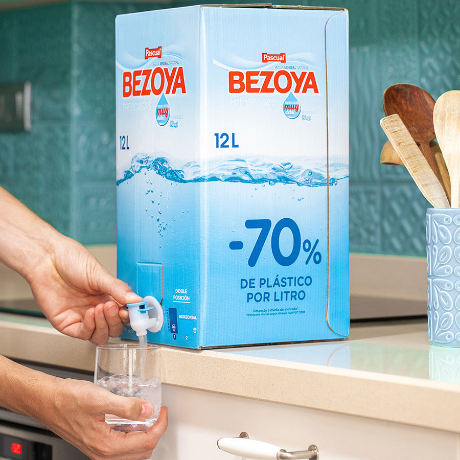Agua mineral Bezoya 5 litros pack 3 garrafas