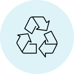 100% reciclable, minimizando la generación de residuos